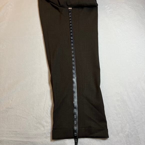 Pronto Uomo Men's 100% Wool Pleated Front Straight Leg Pants Size 40 Office - Picture 10 of 13